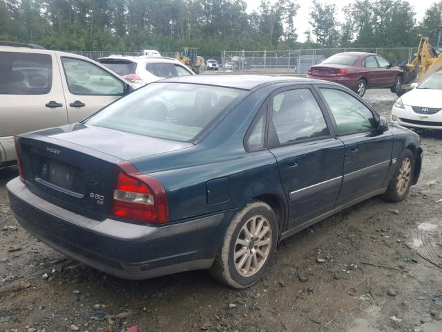 YV1TS94D311210204 - 2001 VOLVO S80 GREEN photo 4