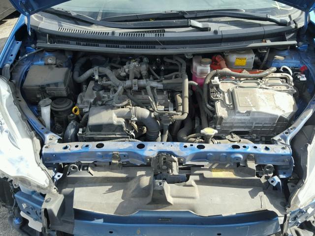 JTDKDTB39D1053253 - 2013 TOYOTA PRIUS C BLUE photo 7