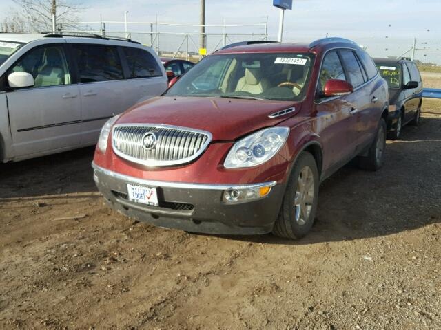 5GALRBED9AJ227467 - 2010 BUICK ENCLAVE CX RED photo 2