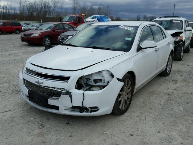 1G1ZE5EB9AF138661 - 2010 CHEVROLET MALIBU LTZ WHITE photo 2