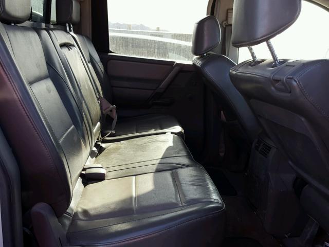 1N6AA07A55N557963 - 2005 NISSAN TITAN XE SILVER photo 6