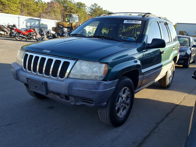 1J4GW58S6XC788334 - 1999 JEEP GRAND CHER GREEN photo 2