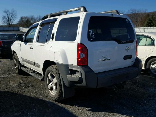 5N1AN08W55C605504 - 2005 NISSAN XTERRA OFF WHITE photo 3