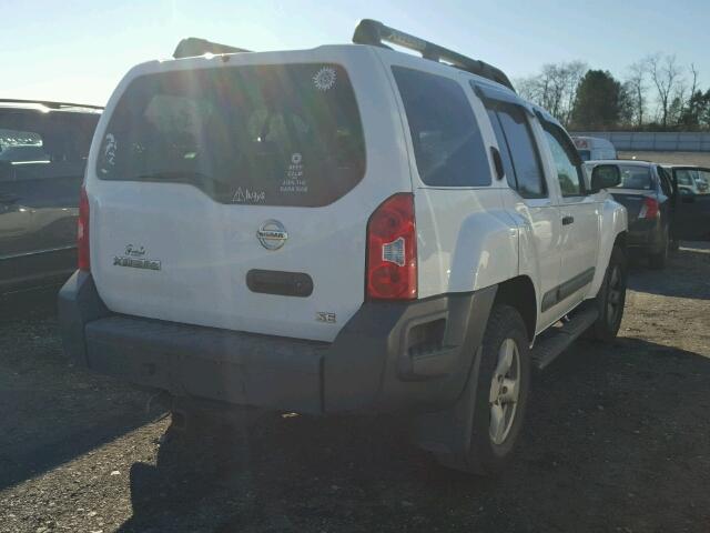 5N1AN08W55C605504 - 2005 NISSAN XTERRA OFF WHITE photo 4