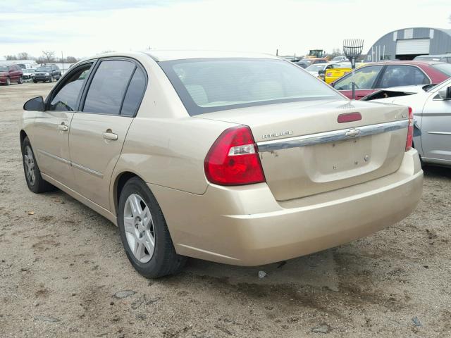 1G1ZT51876F203014 - 2006 CHEVROLET MALIBU LT TAN photo 3