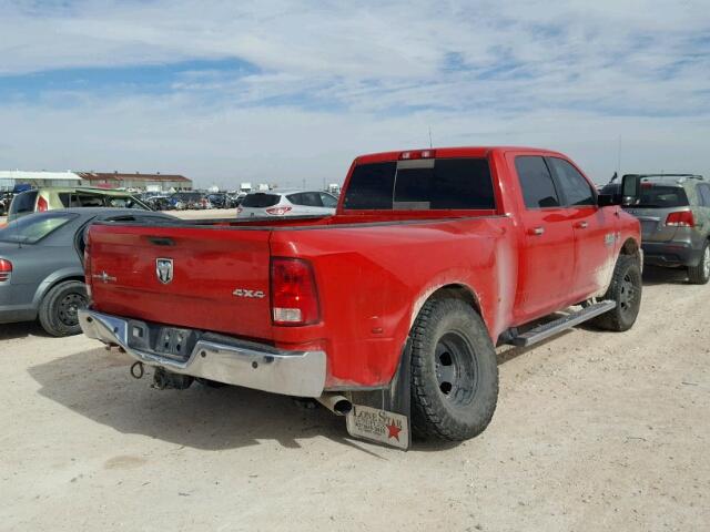 3C63RRHLXEG278940 - 2014 RAM 3500 SLT RED photo 4