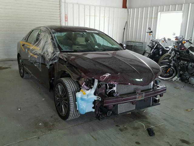 3LN6L2G91DR809249 - 2013 LINCOLN MKZ Շագանակագույն լուսանկար 1