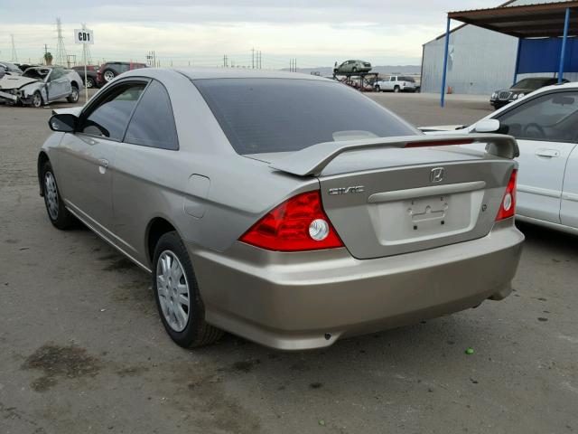 1HGEM22635L052561 - 2005 HONDA CIVIC LX BROWN photo 3