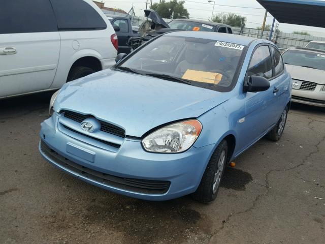 KMHCM36C79U121095 - 2009 HYUNDAI ACCENT GS BLUE photo 2