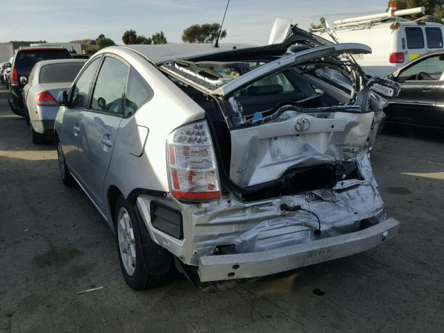 JTDKB20U777612764 - 2007 TOYOTA PRIUS SILVER photo 3