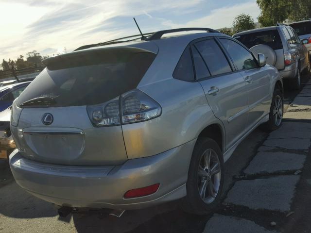 JTJHW31U472020204 - 2007 LEXUS RX 400H SILVER photo 4