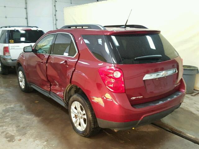 2GNALDEK4C6324682 - 2012 CHEVROLET EQUINOX LT MAROON photo 3