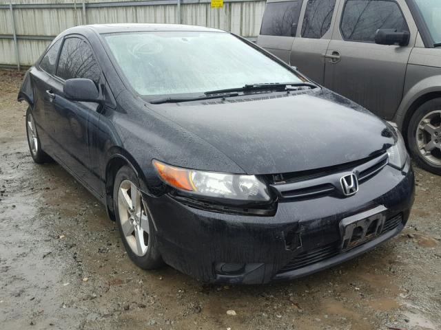 2HGFG12877H553203 - 2007 HONDA CIVIC EX BLACK photo 1