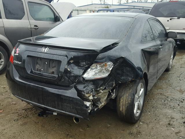 2HGFG12877H553203 - 2007 HONDA CIVIC EX BLACK photo 4