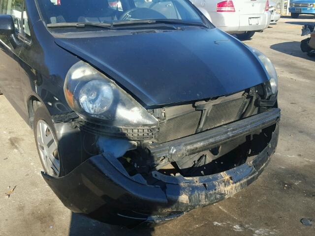 JHMGD38458S071849 - 2008 HONDA FIT BLACK photo 9