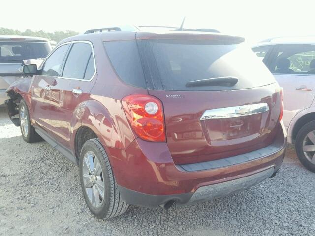 2CNFLFEY7A6315627 - 2010 CHEVROLET EQUINOX LT RED photo 3