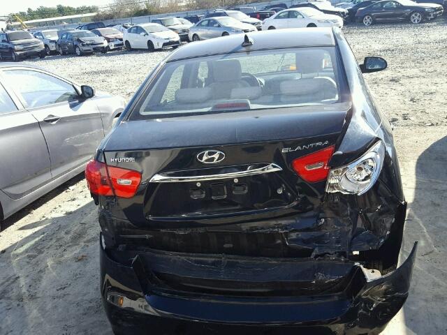 KMHDU4AD4AU177350 - 2010 HYUNDAI ELANTRA BL BLACK photo 9