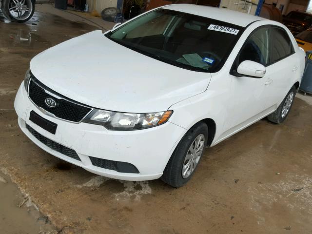 KNAFU4A28A5063323 - 2010 KIA FORTE EX WHITE photo 2