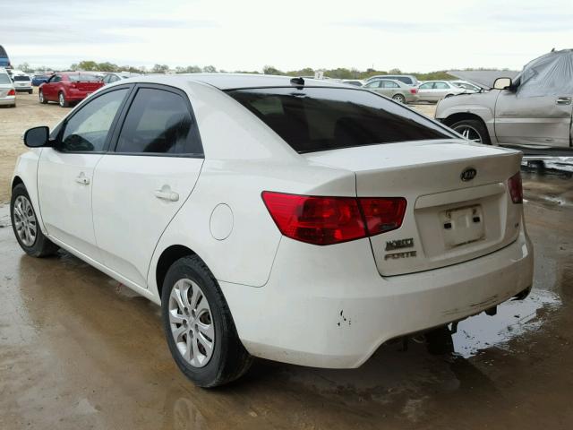 KNAFU4A28A5063323 - 2010 KIA FORTE EX WHITE photo 3