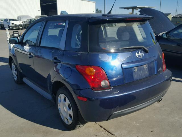 JTKKT604140067887 - 2004 TOYOTA SCION XA BLUE photo 3