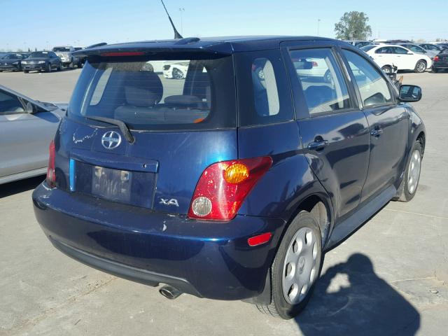 JTKKT604140067887 - 2004 TOYOTA SCION XA BLUE photo 4