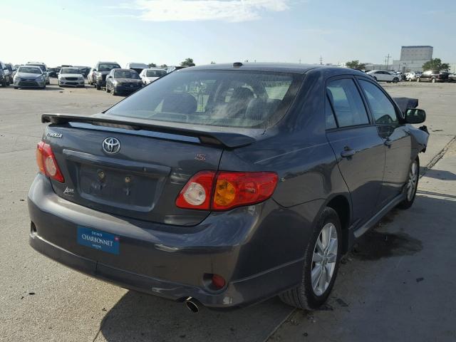 1NXBU4EE1AZ367018 - 2010 TOYOTA COROLLA BA GRAY photo 4