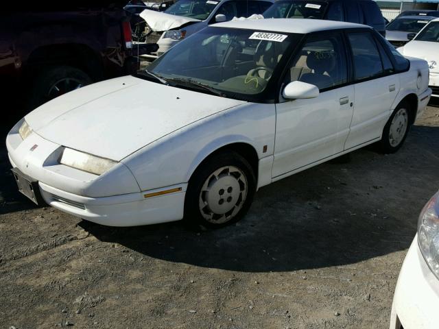 1G8ZK5473MZ106783 - 1991 SATURN SL2 WHITE photo 2