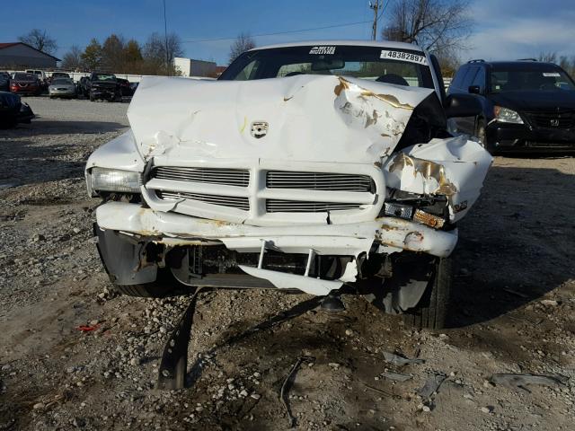 1B7FL26X6XS239259 - 1999 DODGE DAKOTA WHITE photo 9