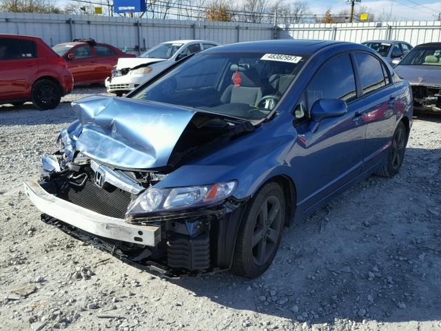 1HGFA16887L047331 - 2007 HONDA CIVIC EX BLUE photo 2