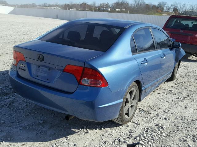 1HGFA16887L047331 - 2007 HONDA CIVIC EX BLUE photo 4