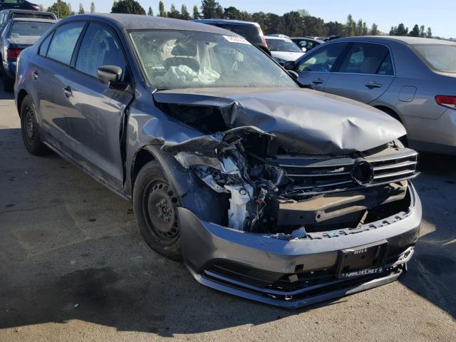 3VW2K7AJ6FM306321 - 2015 VOLKSWAGEN JETTA BASE 灰色 照片 1