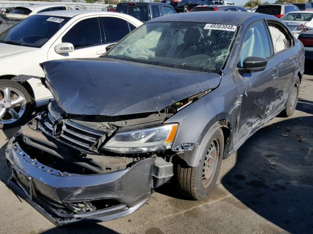 3VW2K7AJ6FM306321 - 2015 VOLKSWAGEN JETTA BASE 灰色 照片 2