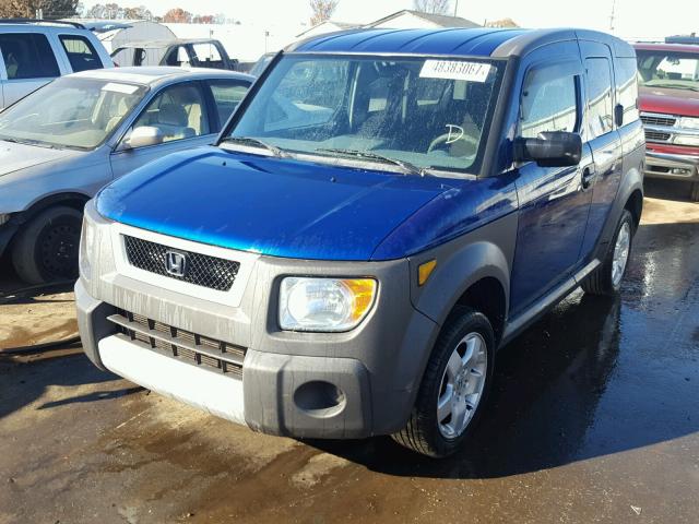 5J6YH18635L009334 - 2005 HONDA ELEMENT EX BLUE photo 2