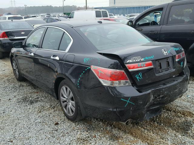 1HGCP3F89BA031883 - 2011 HONDA ACCORD EXL Siyah fotoğraf 3