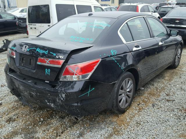 1HGCP3F89BA031883 - 2011 HONDA ACCORD EXL BLACK photo 4