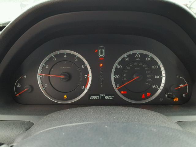 1HGCP3F89BA031883 - 2011 HONDA ACCORD EXL Siyah fotoğraf 8