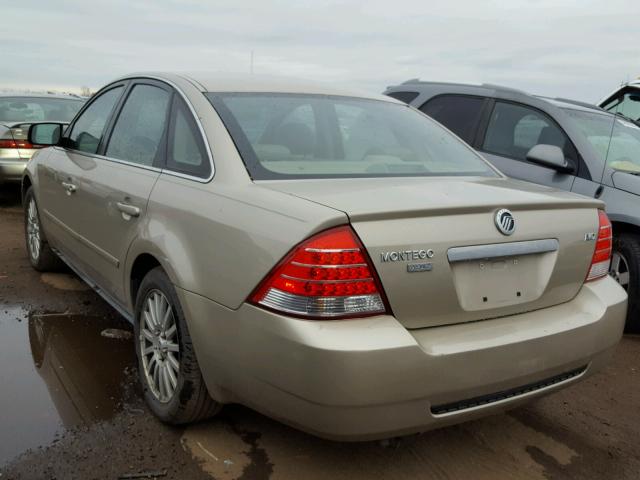 1MEFM43105G619057 - 2005 MERCURY MONTEGO PR 金色 照片 3
