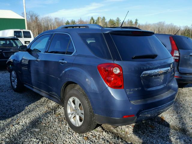 2CNFLNECXB6270764 - 2011 CHEVROLET EQUINOX LT BLUE photo 3