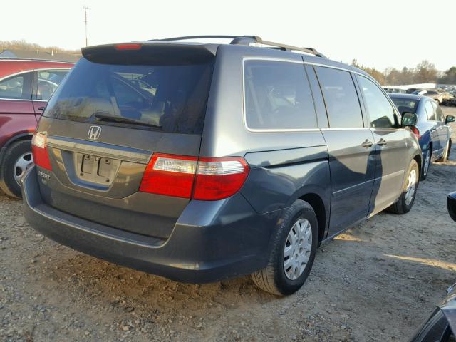 5FNRL38216B049286 - 2006 HONDA ODYSSEY LX GRAY photo 4