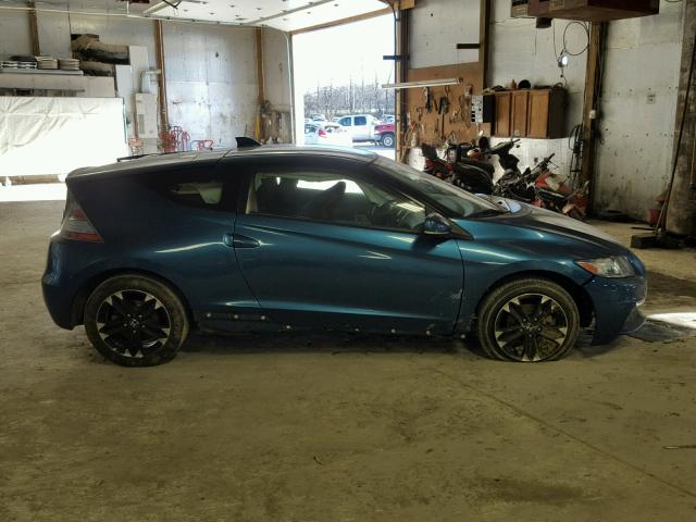 JHMZF1C48FS001385 - 2015 HONDA CR-Z BLUE photo 9