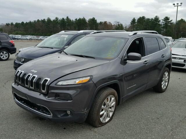 1C4PJMDB4FW772943 - 2015 JEEP CHEROKEE L GRAY photo 2