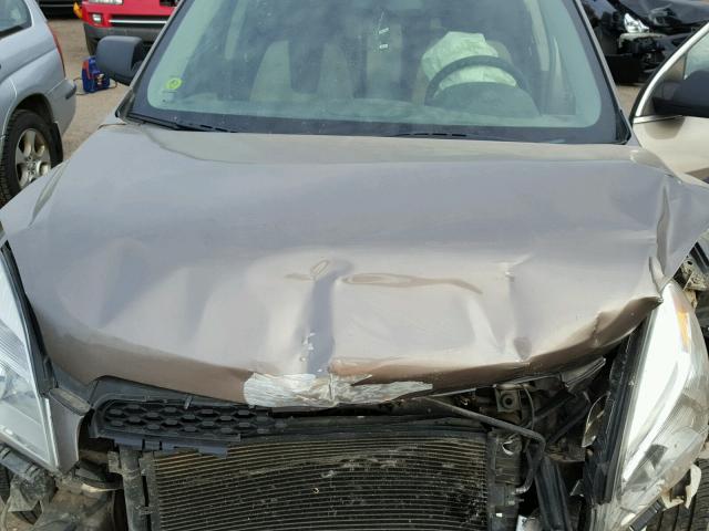 2CNFLCEW8A6328612 - 2010 CHEVROLET EQUINOX LS TAN photo 7