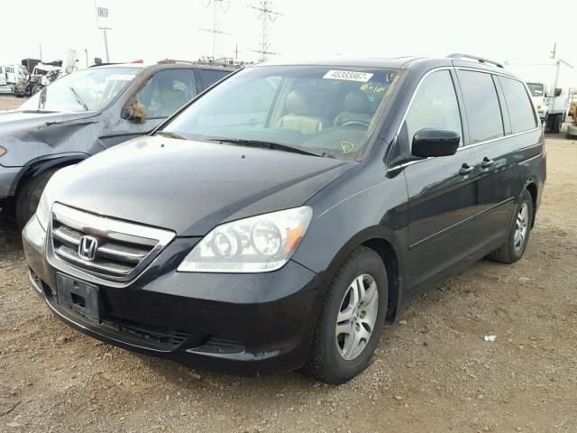 5FNRL38656B454246 - 2006 HONDA ODYSSEY EX BLACK photo 2