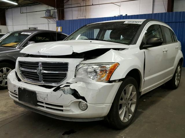 1C3CDWEA8CD532636 - 2012 DODGE CALIBER SX WHITE photo 2