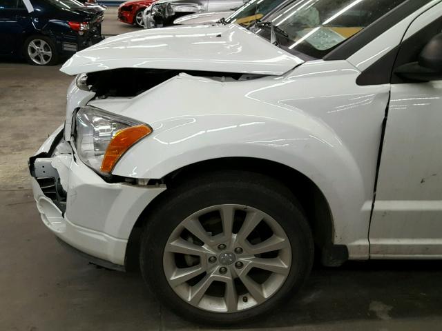 1C3CDWEA8CD532636 - 2012 DODGE CALIBER SX WHITE photo 9