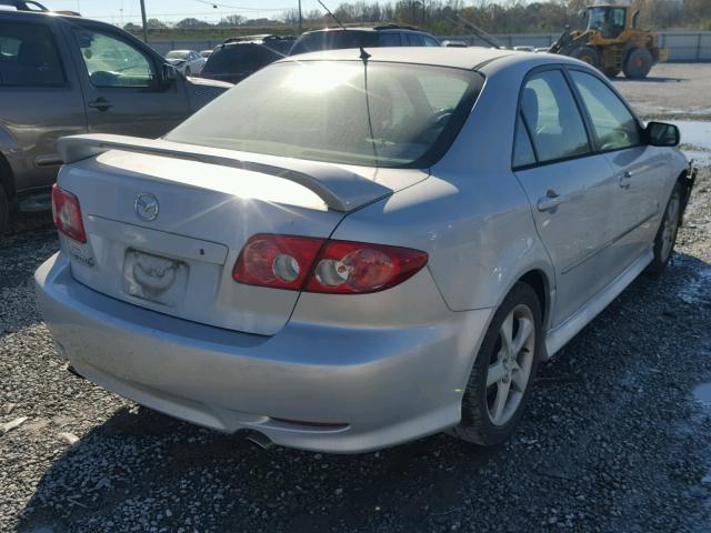 1YVHP80DX55M21258 - 2005 MAZDA 6 S SILVER photo 4