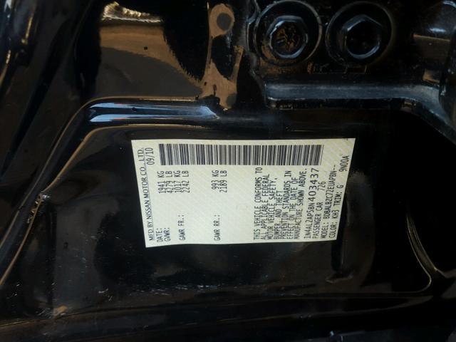 1N4AL2AP5BN403437 - 2011 NISSAN ALTIMA BAS BLACK photo 10