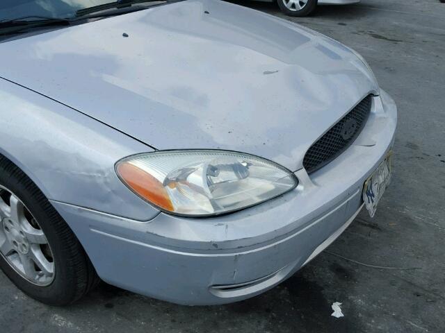 1FAFP56U77A118862 - 2007 FORD TAURUS SEL GRAY photo 9