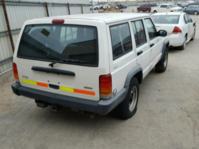 1J4FF28S8YL189091 - 2000 JEEP CHEROKEE S WHITE photo 4