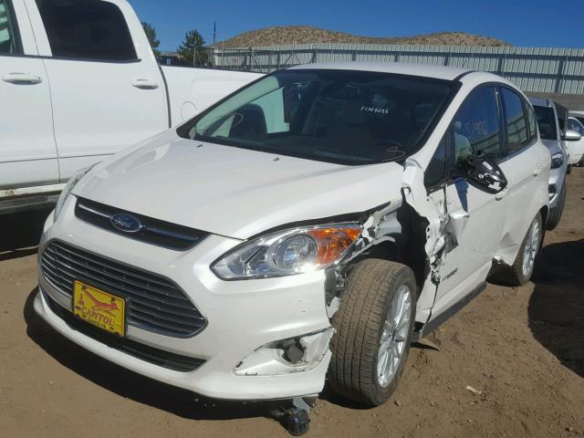 1FADP5BUXEL521765 - 2014 FORD C-MAX SEL WHITE photo 2